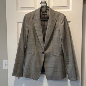 See next listing for matching pant. Sharp Blazer in cool tone plaid